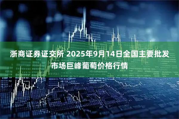 浙商证券证交所 2025年9月14日全国主要批发市场巨峰葡萄价格行情