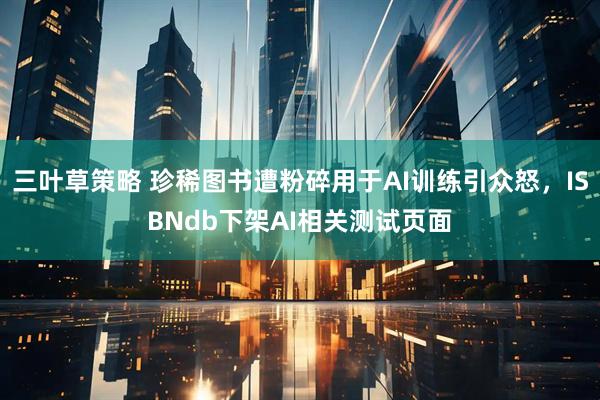 三叶草策略 珍稀图书遭粉碎用于AI训练引众怒，ISBNdb下架AI相关测试页面